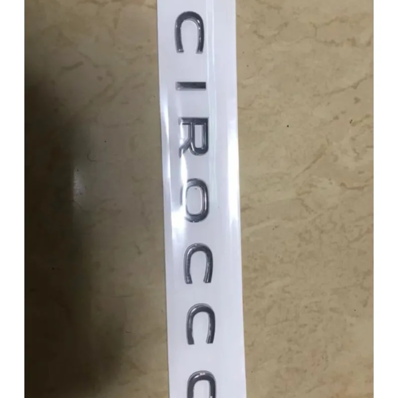 

3D ABS Letters Emblem for SCIROCCO Car Styling Trunk Car Model Wording Logo Sticker Chrome Glossy Black Accessories