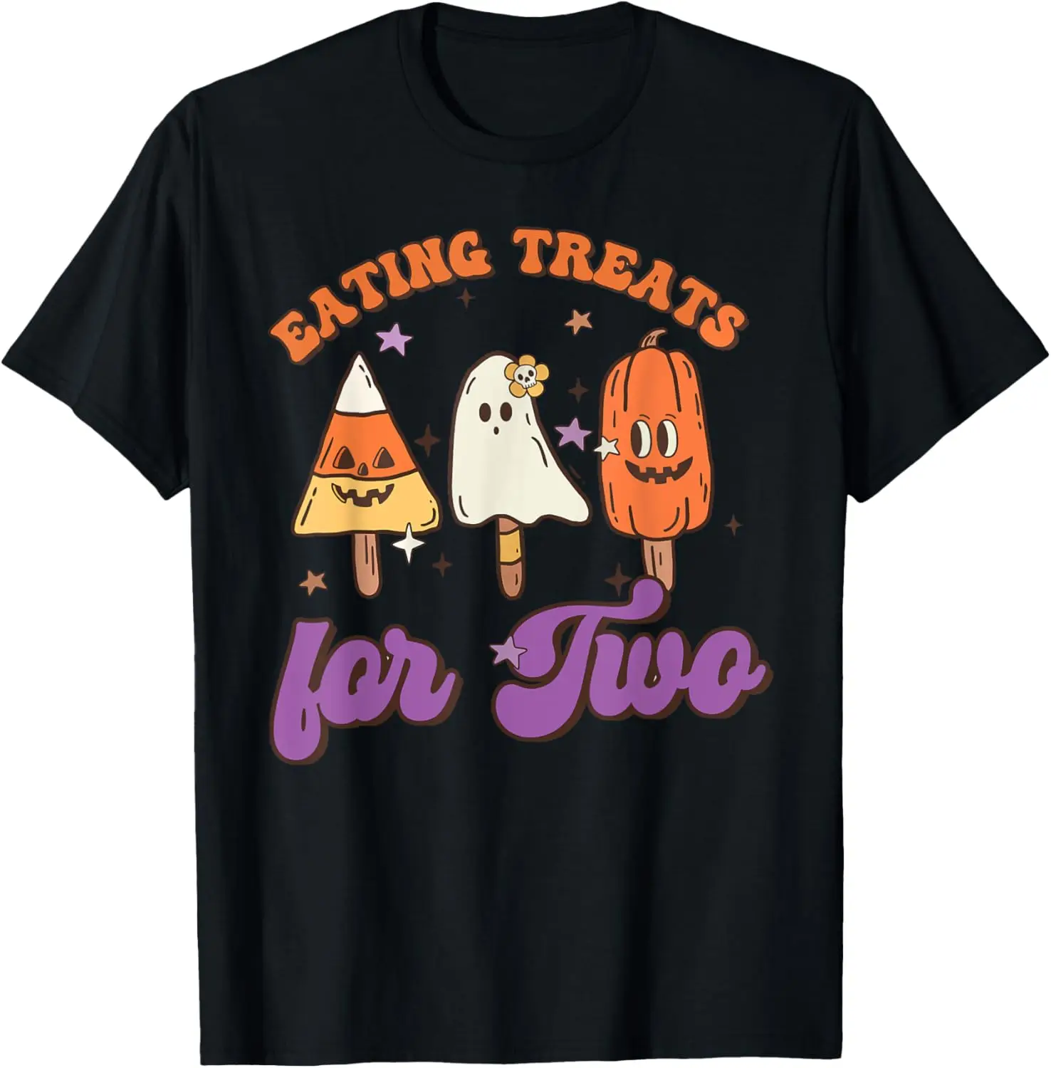 Eating Treats For Two Funny Pregnancy Halloween Expecting T-Shirt