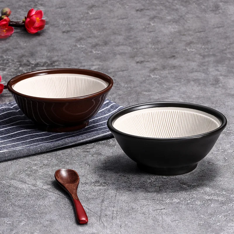 1PC Japanese Style Ceramic Grinding Bowl Kitchen Restaurant Tableware Food Bowl for Home Restaurant Hotel 12.2x12.2x5.2cm