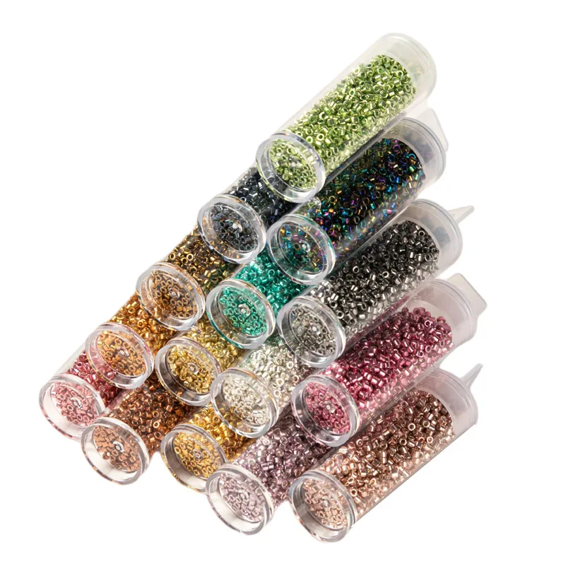 Japanese Bead 2.0mm 10g/20g/30g Metallic Japanese Glass Bead DIY Handmade Crochet Sewing Craft