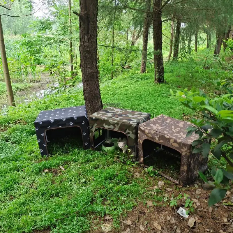 

Бродячий кот, открытый дом для кормления, балдахин для кормления, уличные кошачьи гнезда, дождевик, товары для домашних животных