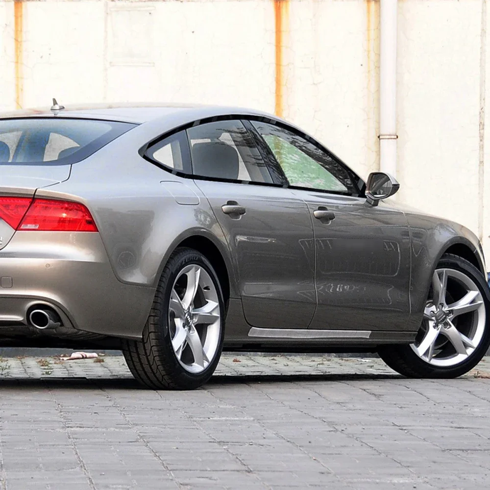 Glossy Black Chrome Delete Window Trims For Audi A7 4GB 2010-2017