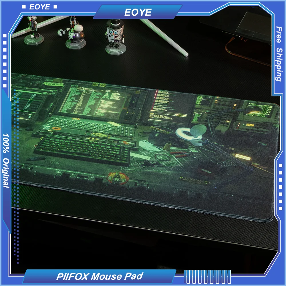 

PIIFOX Oversized Mouse Pad Large Premium Messy Gaming Tiger Technology/Cyberpunk/Space/Cute Keyboard Laptop Table Mat 90*40cm