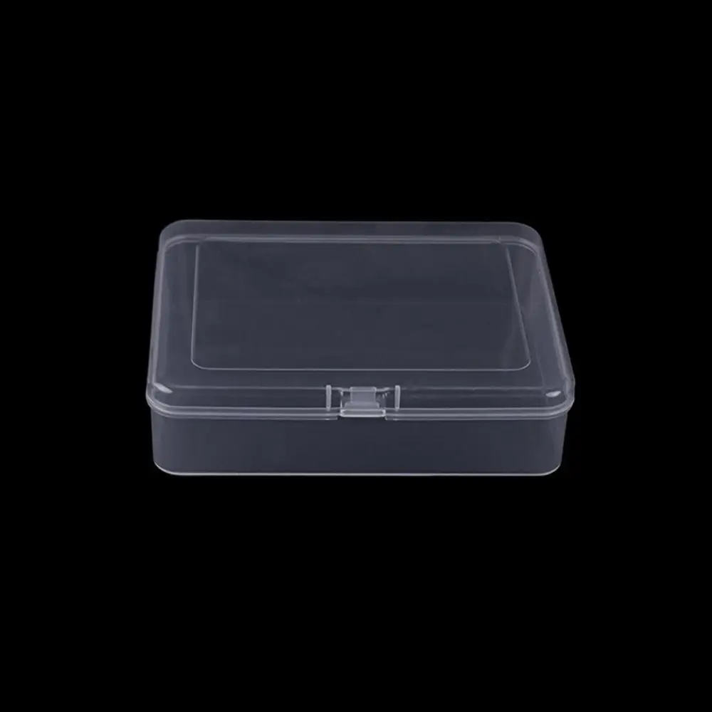 Hot Square Transparent Storage Box Plastic 8 Sizes Small Items Case Transparent Sundries Organizer Packing Boxes