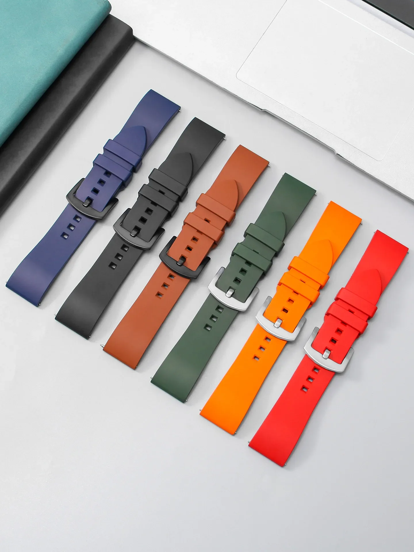 Quick-release Fluororubber Watch Strap Is Suitable for Citizen CA0615-59E/CA0610-52E Series Waterproof and Sweat-proof