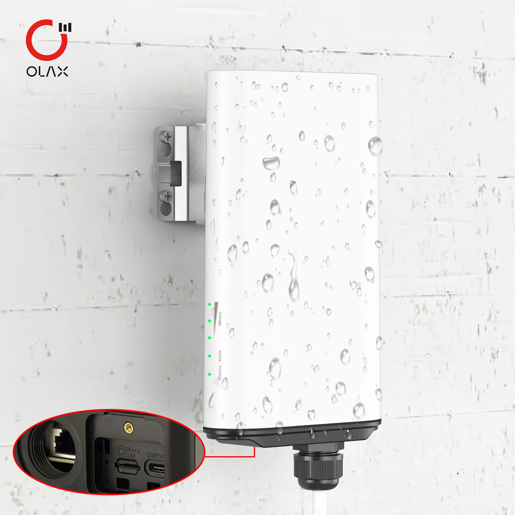 

Для OLAX Высококачественный беспроводной маршрутизатор 5G LTE Водонепроницаемый домашний FWA Открытый O2 CPE SIM-карта NSA SA Сетевой брандмауэр