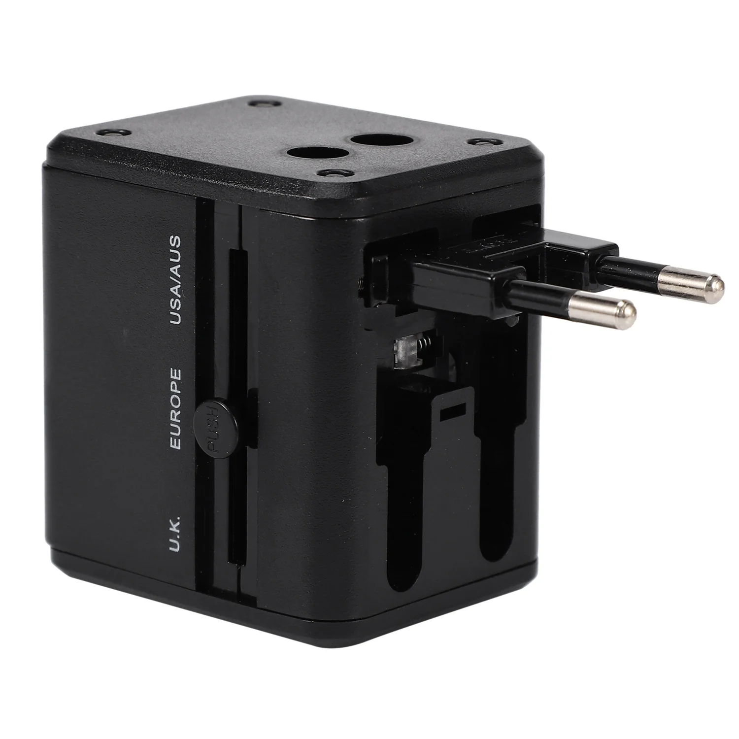 Универсальный дорожный адаптер HFES, многоцветный международный адаптер питания «все в одном» с USB-преобразователем зарядного устройства 2,1 А, ЕС, Великобритания