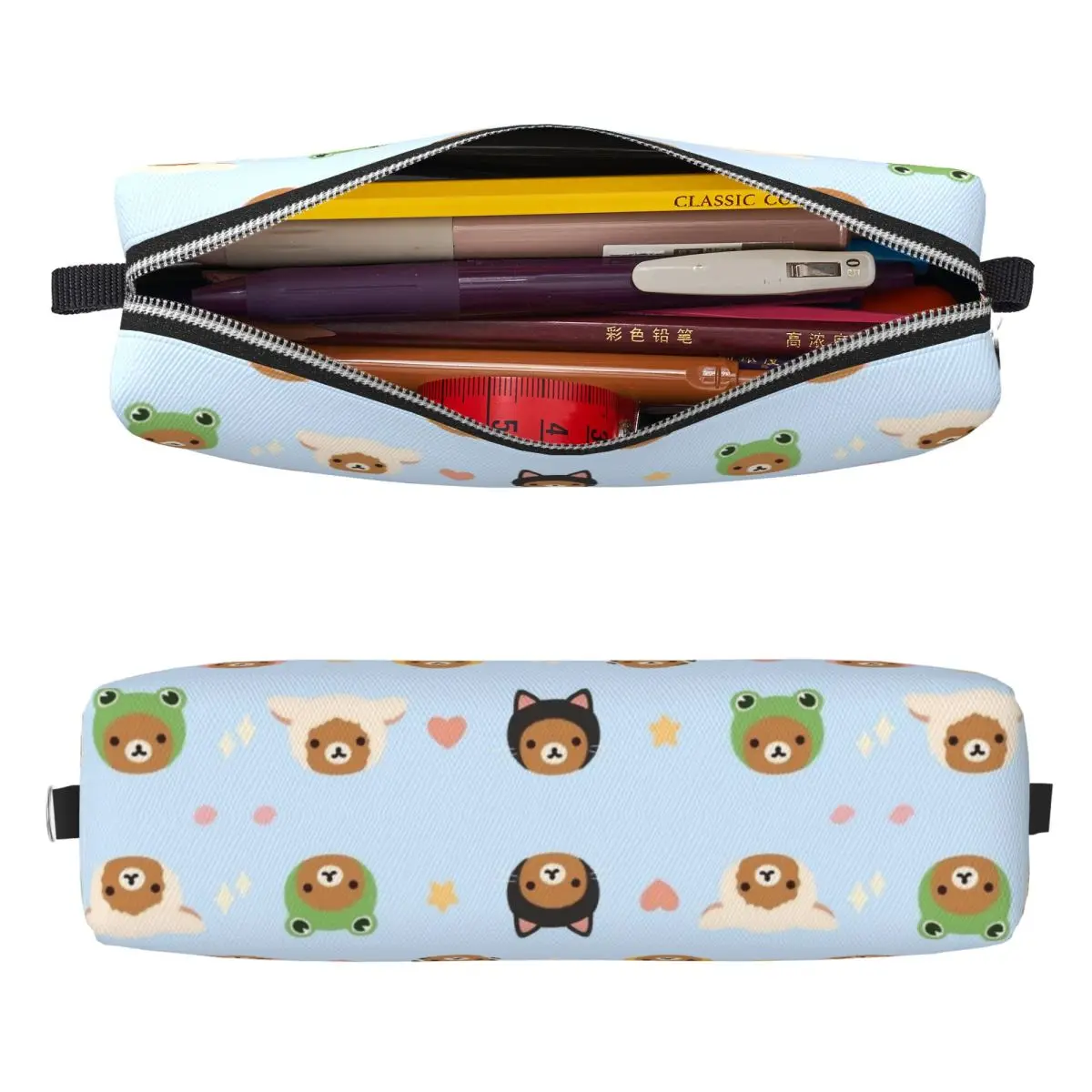 Rilakkuma Zoo Pencil Case Pen Bags Student Large Storage School Supplies Zipper Pencilcases