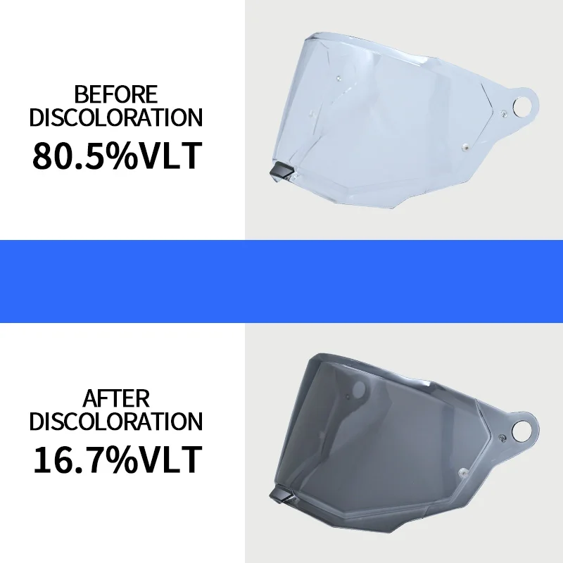 Visera fotocromática MX701 para LS2 mx701 EXPLORER C, casco de motocicleta todoterreno desmontable para Motocross, lente protectora Original