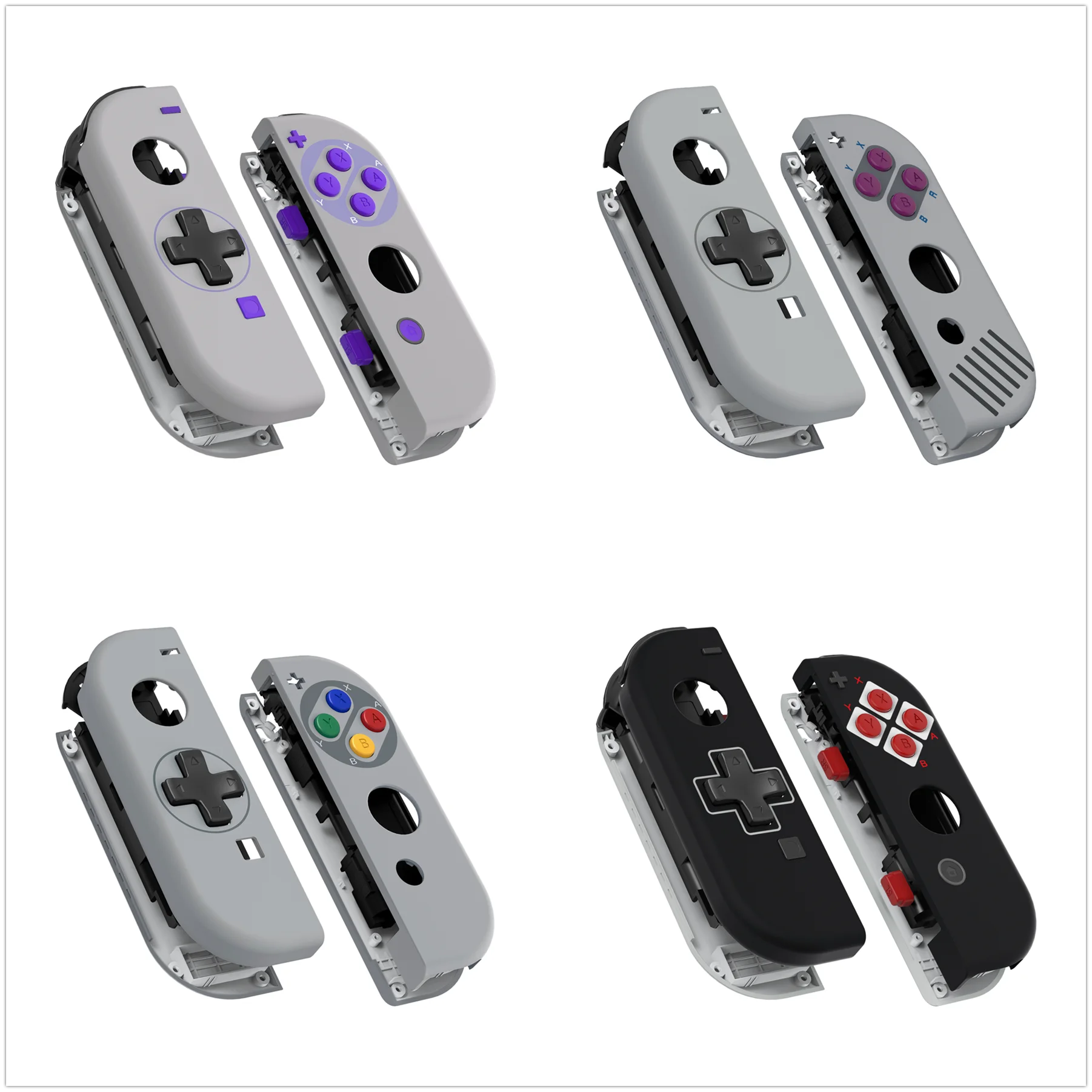 eXtremeRate Obudowa Zamienna JoyCon Przyciski Kontrolera Etui na NS Switch JoyCon/OLED JoyCon - Seria Classic