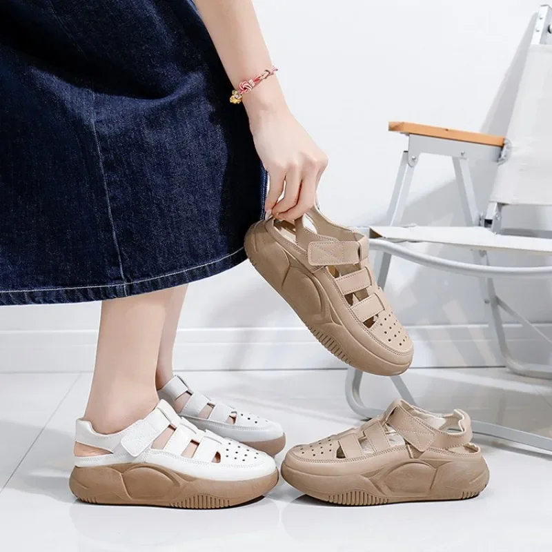 Comemore Luxury Shoes for Women\'s Sandals Summer 2025 New Woman comfortable flat shoes for Girls Platform Heels designer sandals