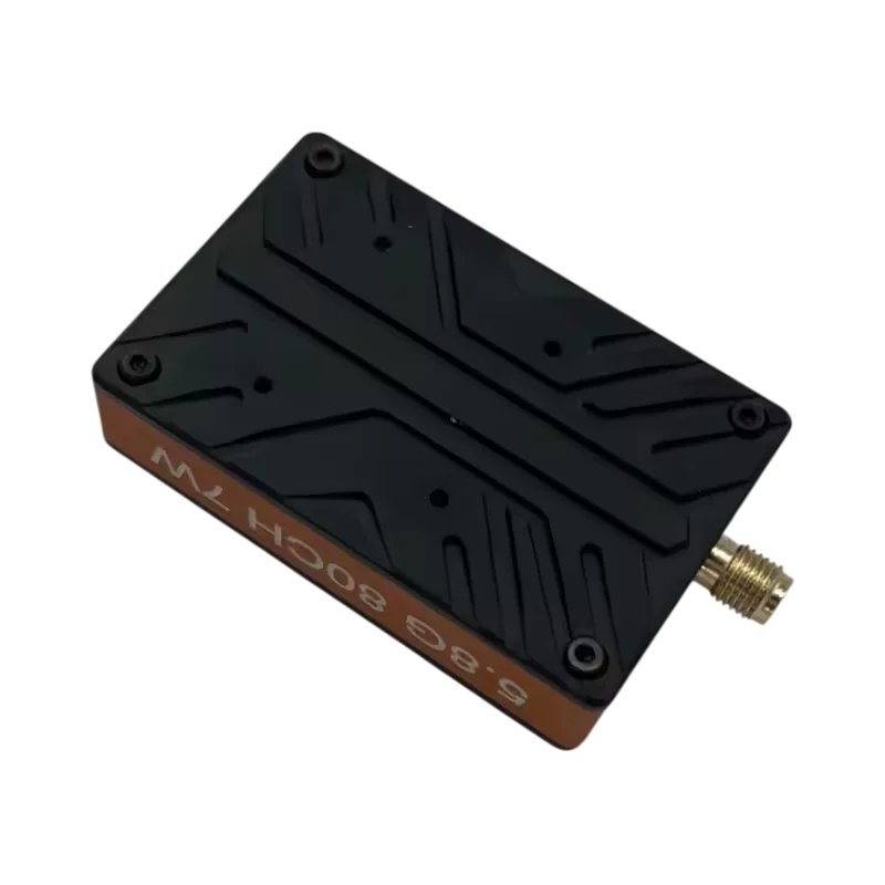7.2G VRX Video Receiver 3W 7-35V Input 60CH Image Transmission 6110-7210MHz VTX Transmitter ABS Material Private Drone