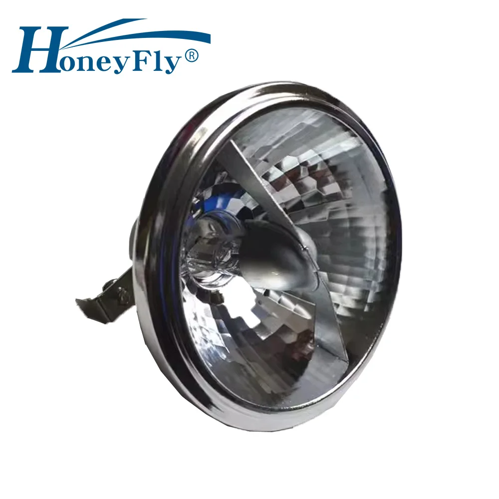 HoneyFly High Quality AR80 G53 12V 50W 24 Degree Beam Angle Halogen Lamp Bulb Aluminum Spotlight Warm White