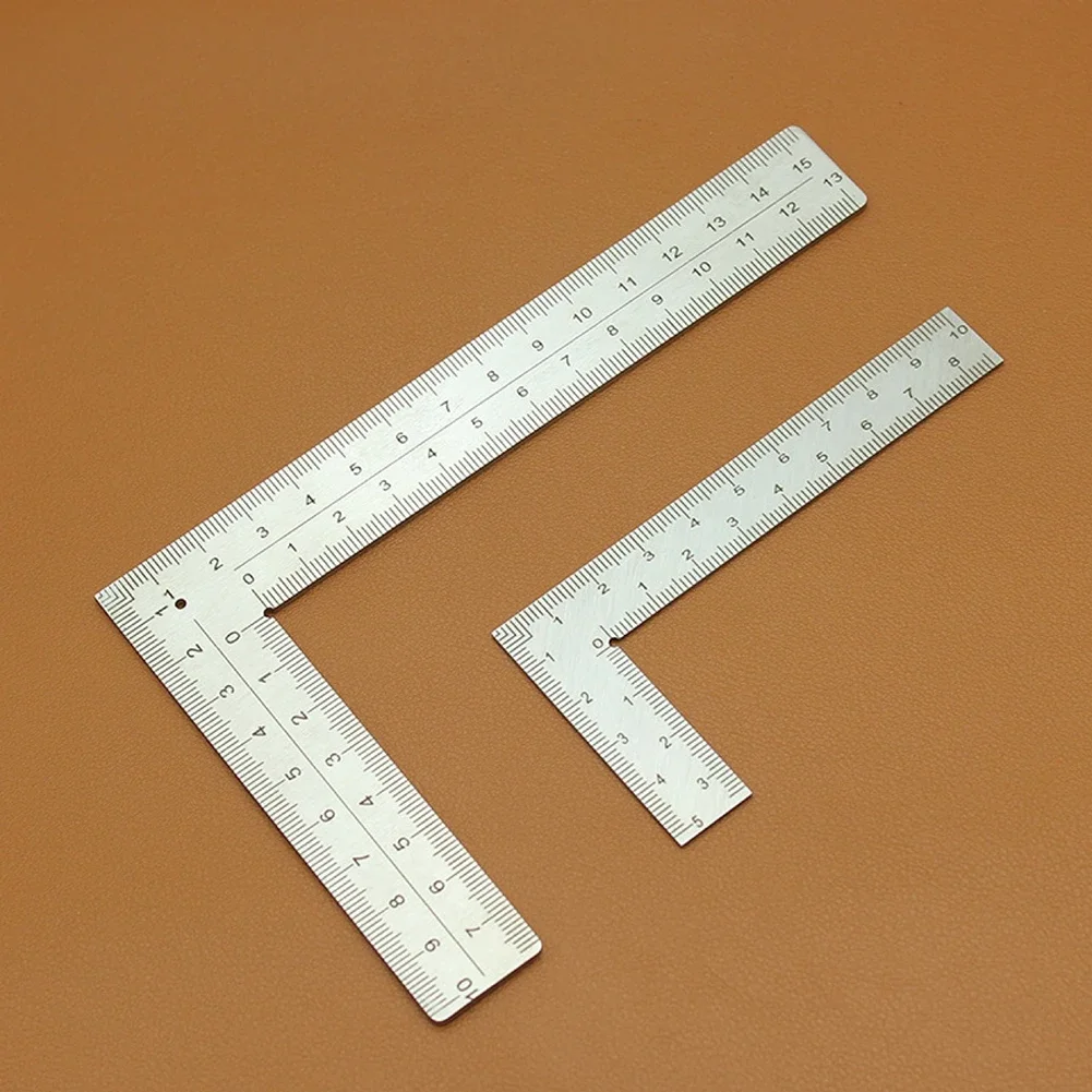 90 Degree Angle Ruler Stainless Steel L Shape Ruler Measuring Tool Metal Straight Woodworking Ruler Tools Right Angle Ruler image 2
