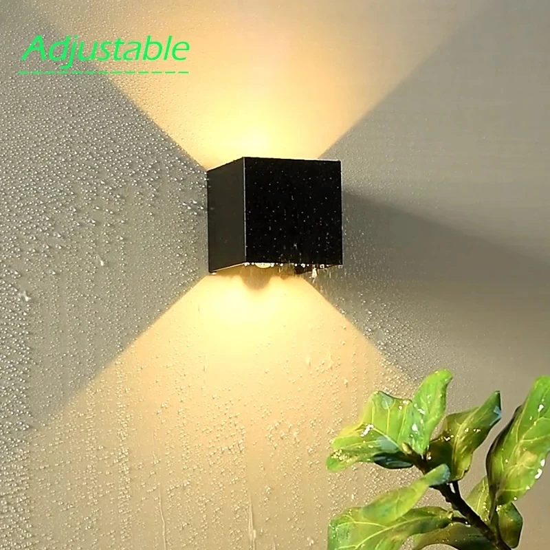 

LED Wall Lamp IP65 Waterproof Indoor & Outdoor Aluminum Wall Light Surface Mounted Cube LED Garden Porch Wall Sconce NR-155