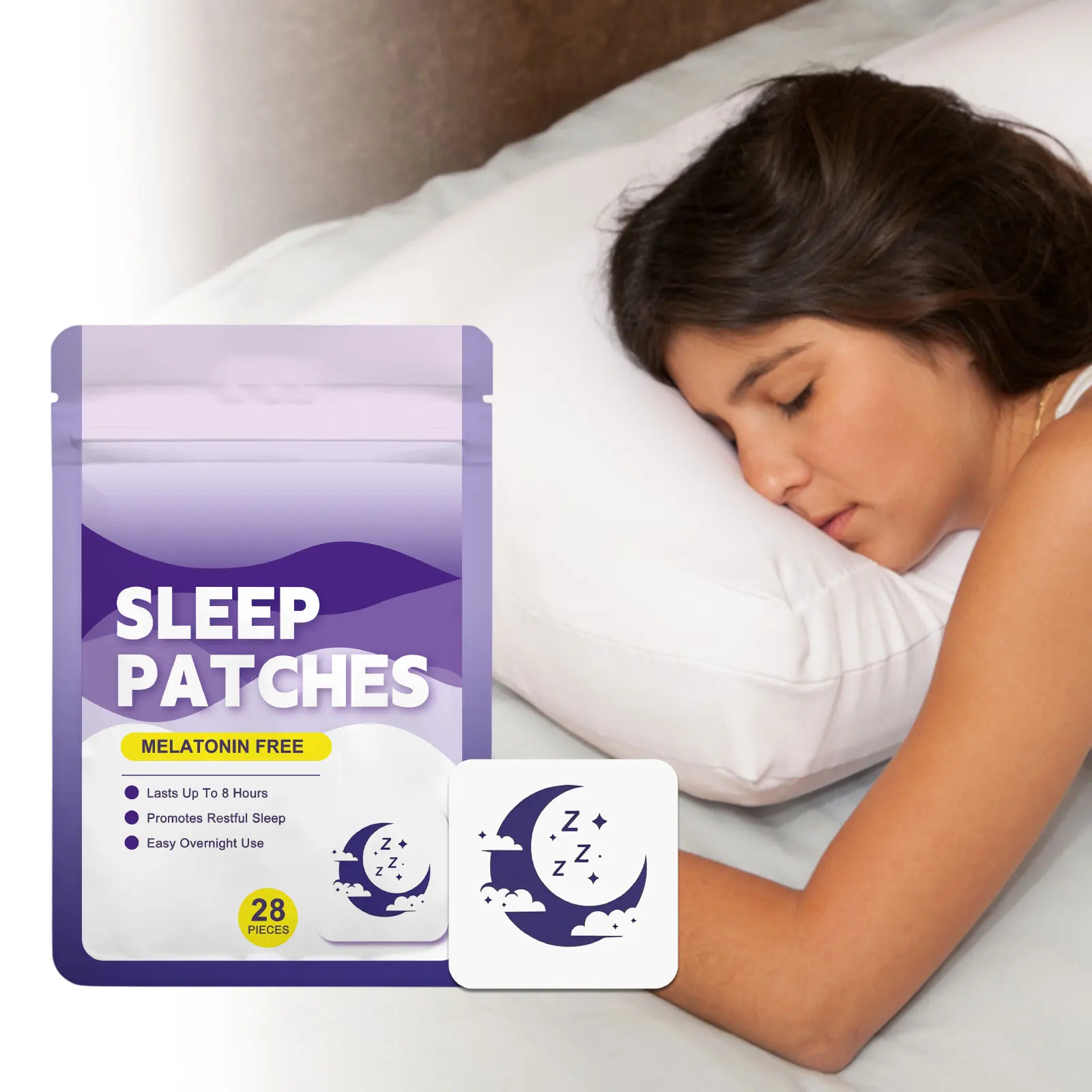 Adult Sleep Aid Patch Relieve Insomnia Anxiety Improve Falling Asleep Better Sleep Quality Lasting Sleep Night Health Patches