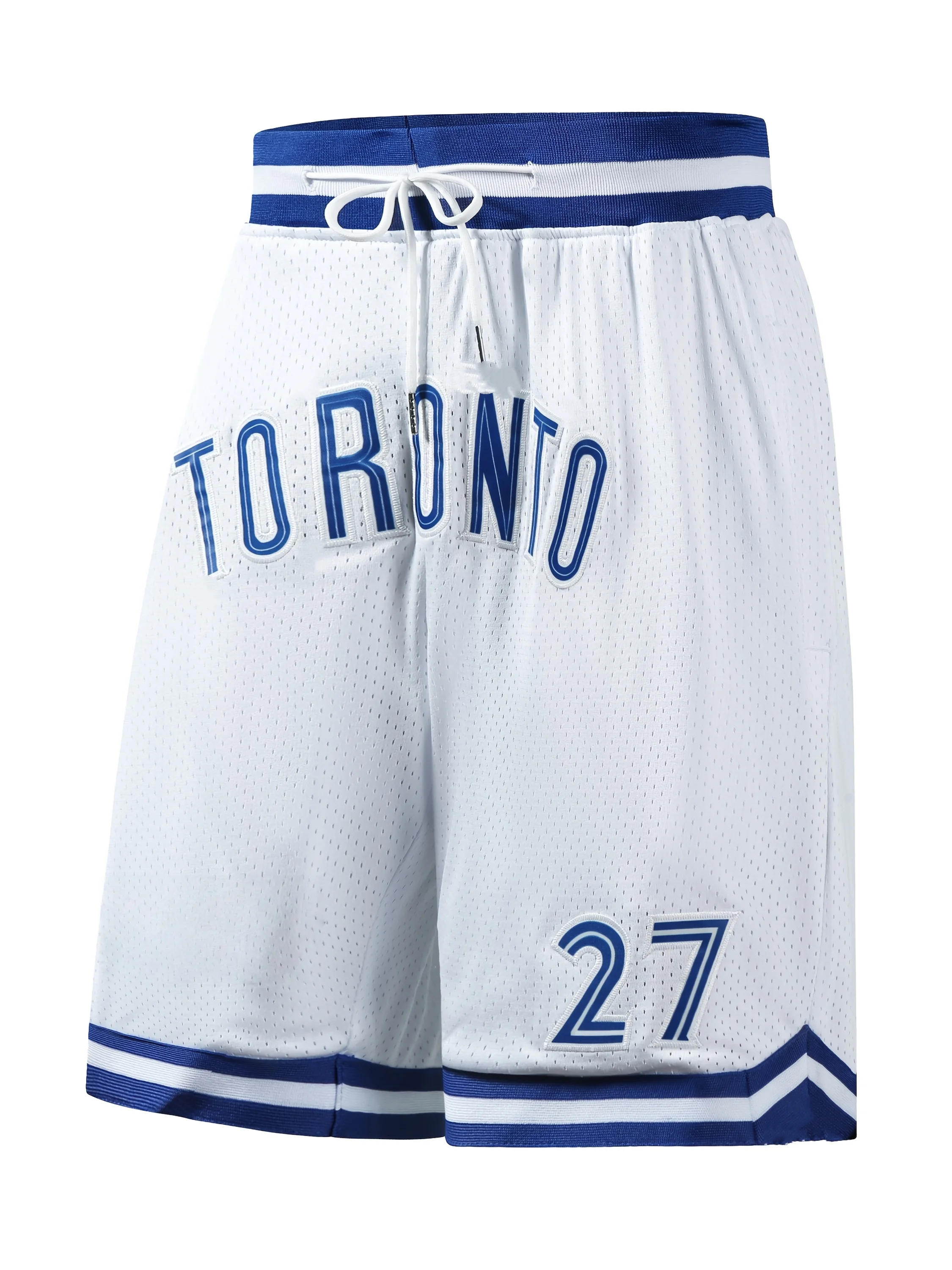 

2026 mens breathable mesh basketball shorts 27 embroidered white Y2K oversized leisure suitable for fitness and daily exercise