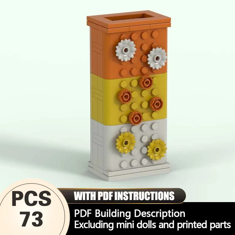 

Creators Plant Series Model MOC Building Bricks Flowers Vase Modular Technology Gifts Holiday Assemble Children Toys Suit