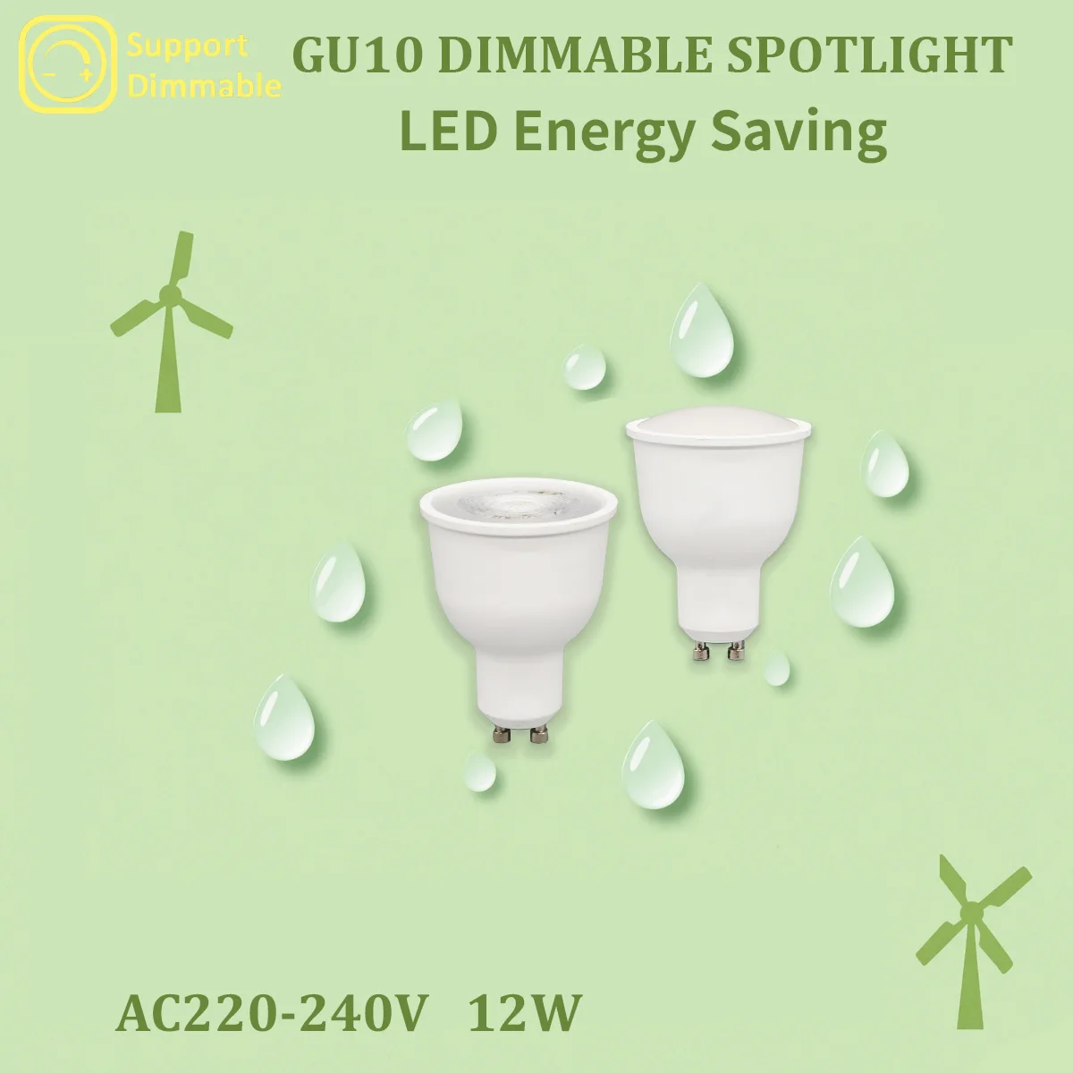 

1-20PCS Hight Quality 220V 240V 12W LED Light Bulb GU10 LED Spotlight Corn Lamp Energy Saving Lamp for Living Room Lampe Led