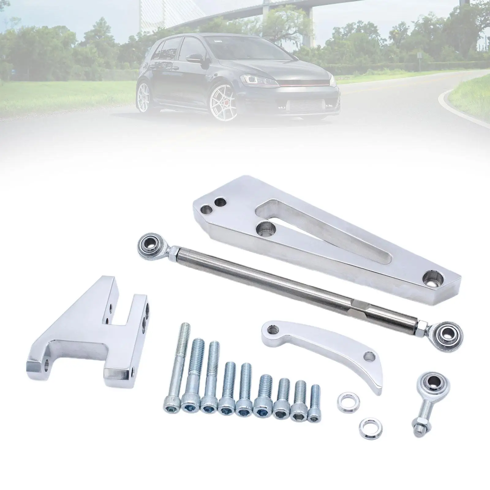 Alternator Bracket Kit Auto Accessories Simple Installation Polished Replacing