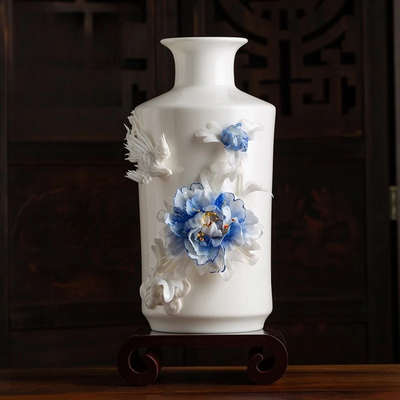 Ceramic vase ornament, high-end light luxury high-end TV cabinet Bogu rack housewarming gift