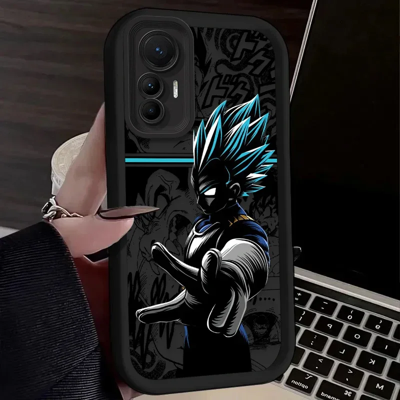 Luxury Anime Dragon DBZ Case for Xiaomi POCO X6 X5 X4 GT X3 NFC F3 F4 F5 F6 M5S C65 Mi 13T 12T 11T 13 12 11 Lite 5G NE M6 Pro 4G