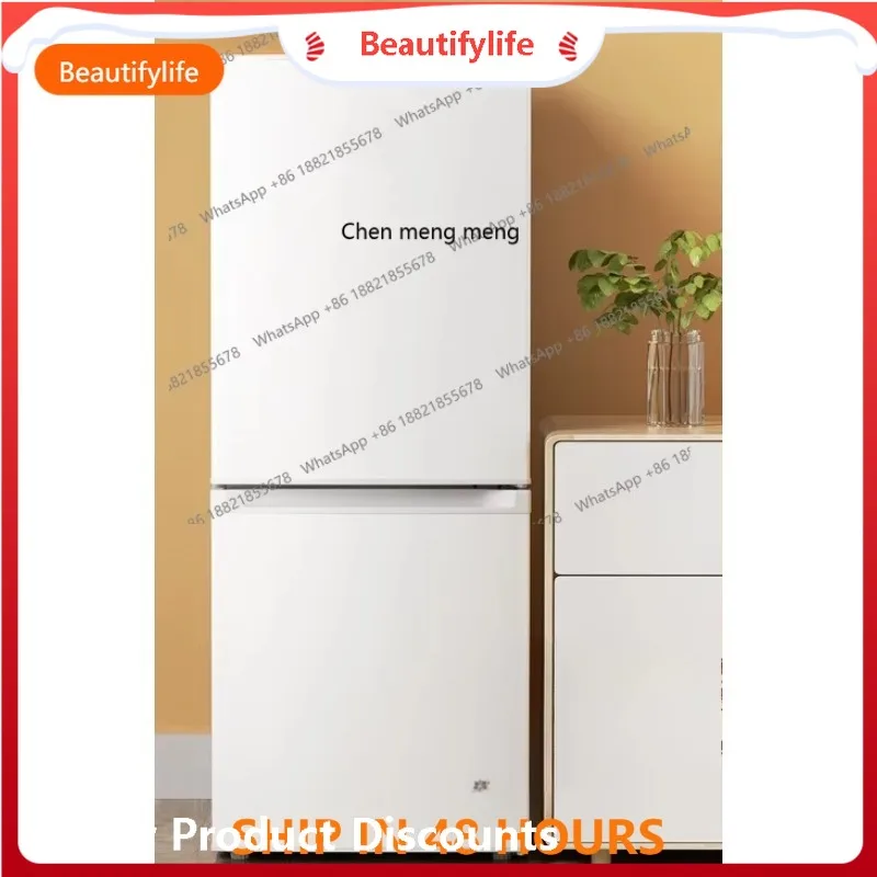 

H Four-door refrigerator first-class energy efficiency household large cross-door medium-sized ultra-thin double door