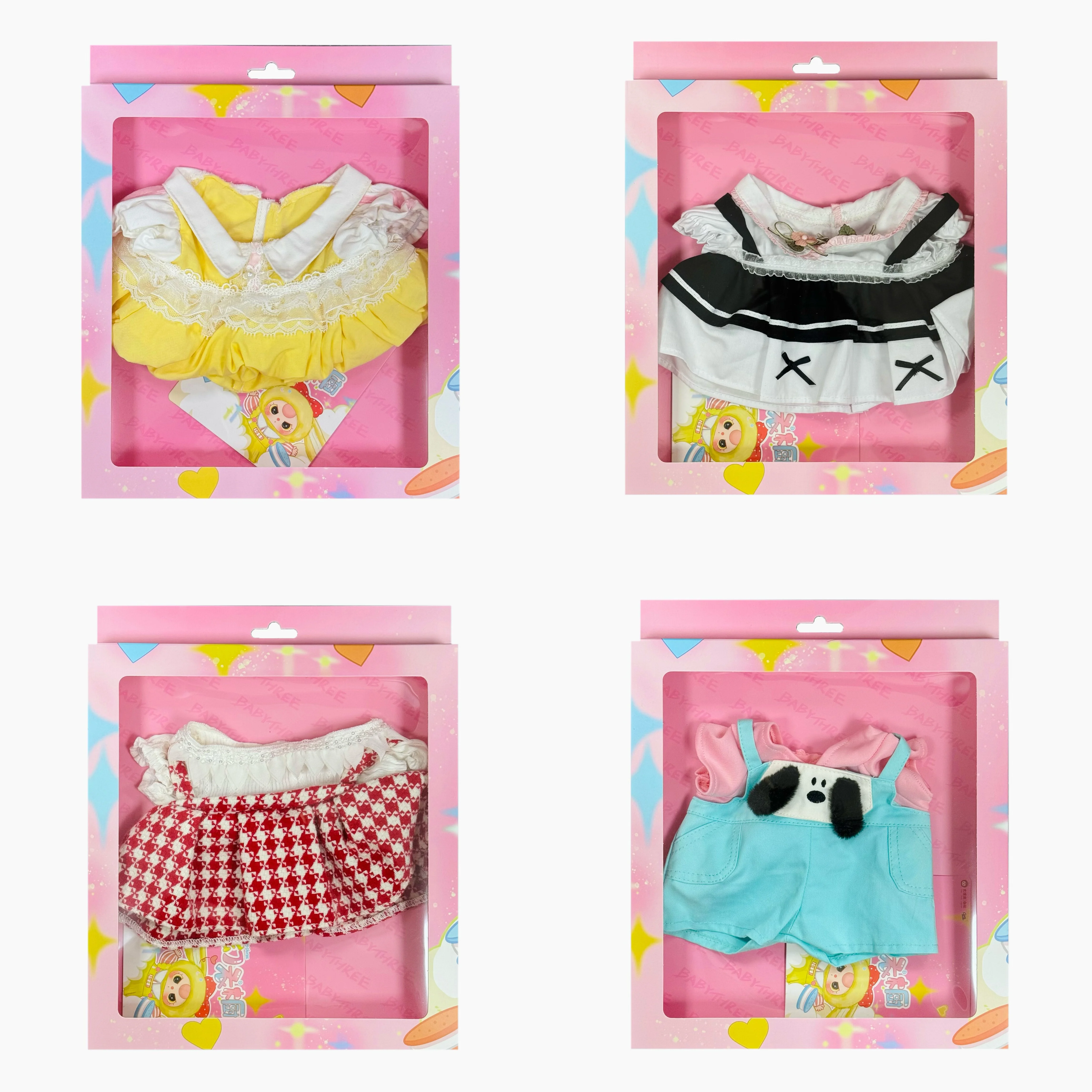 [No Doll Only Colthes]Baby Three Dream Wardrobe Doll Costume Set 400% Creative Fashionable Accessories Gift For Dolls