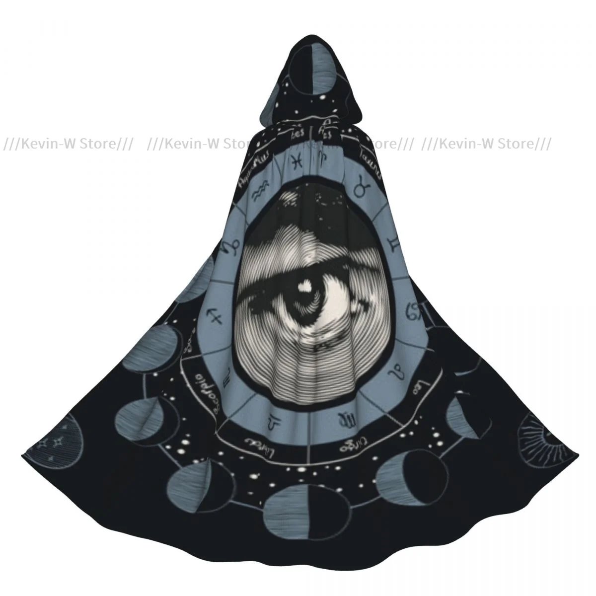 

Unisex Adult Zodiac With All-seeing Eye Cloak with Hood Long Witch Costume Cosplay