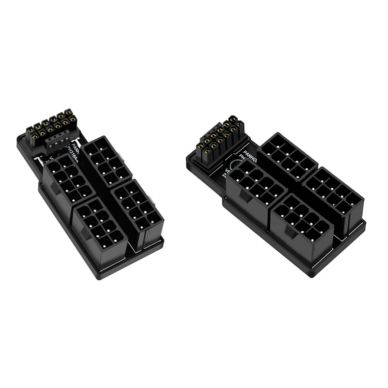 

Hot-A39R-For RTX 4090 4080 Graphics Card ATX3.0 4X8pin 12+4Pin Power Adapter 180 Degree Angled Connector For Power Supply Cable