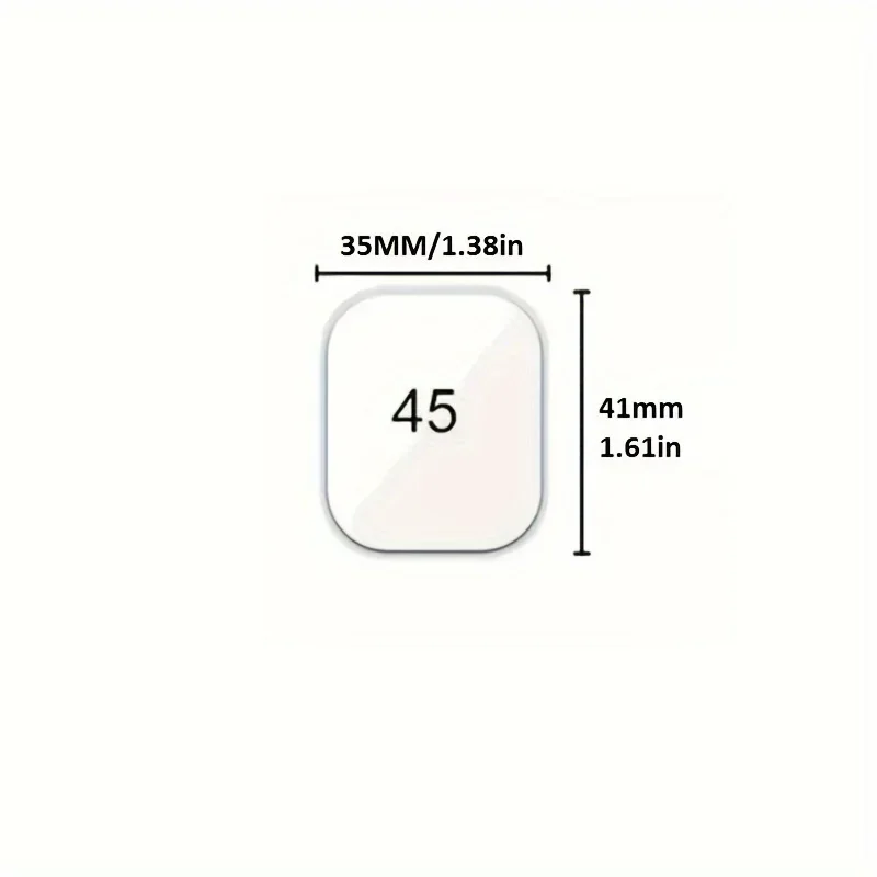 6 Stück TPU-Displayschutzfolie aus Wassergel, geeignet für 9 8 7 6 SE 5 4 3 45 mm 42 mm 40 mm 44 mm 38 mm Iwatch 8 Ultra 49 mm. – Detail 1