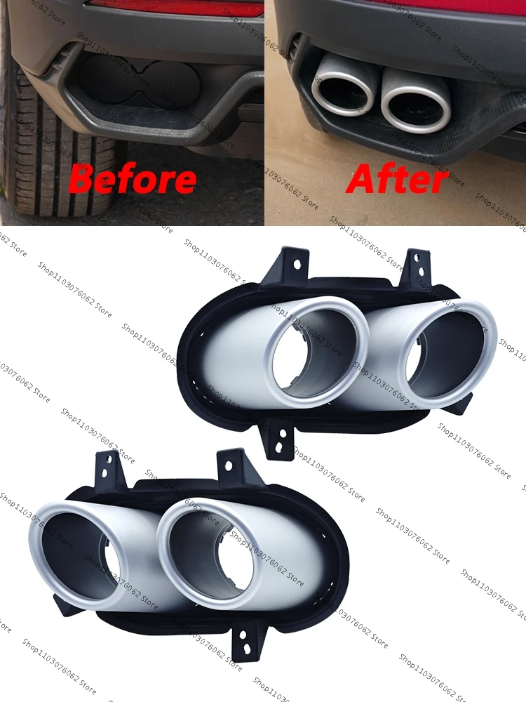 

For Geely Coolray 2024 2025 Tail Throat Rear Bumper Exhaust Pipe Exhaust Hole Decorative Cover