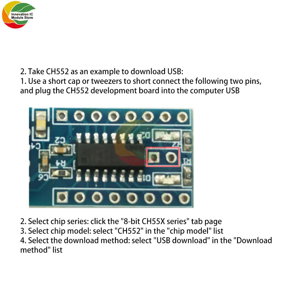 CH551 CH552 Chip Development Board Core Board 51 Single-Chip Microcomputer Module