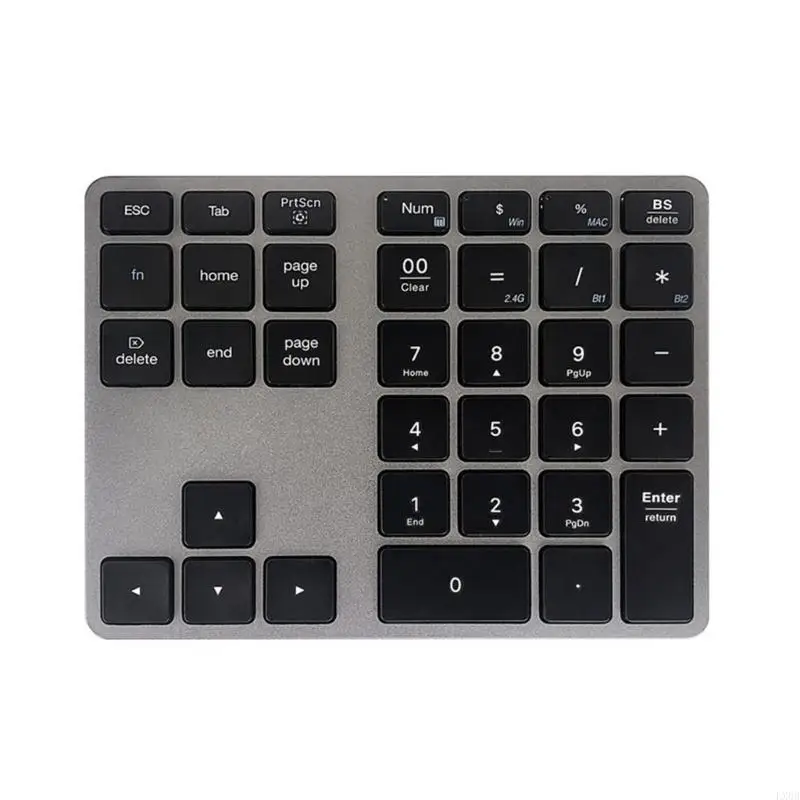 LX0B Rechargeable Numeric Pad for Laptop Desktop,PC Mini Financial Account Numpad Dual Bluetooth-compatible Number Pad