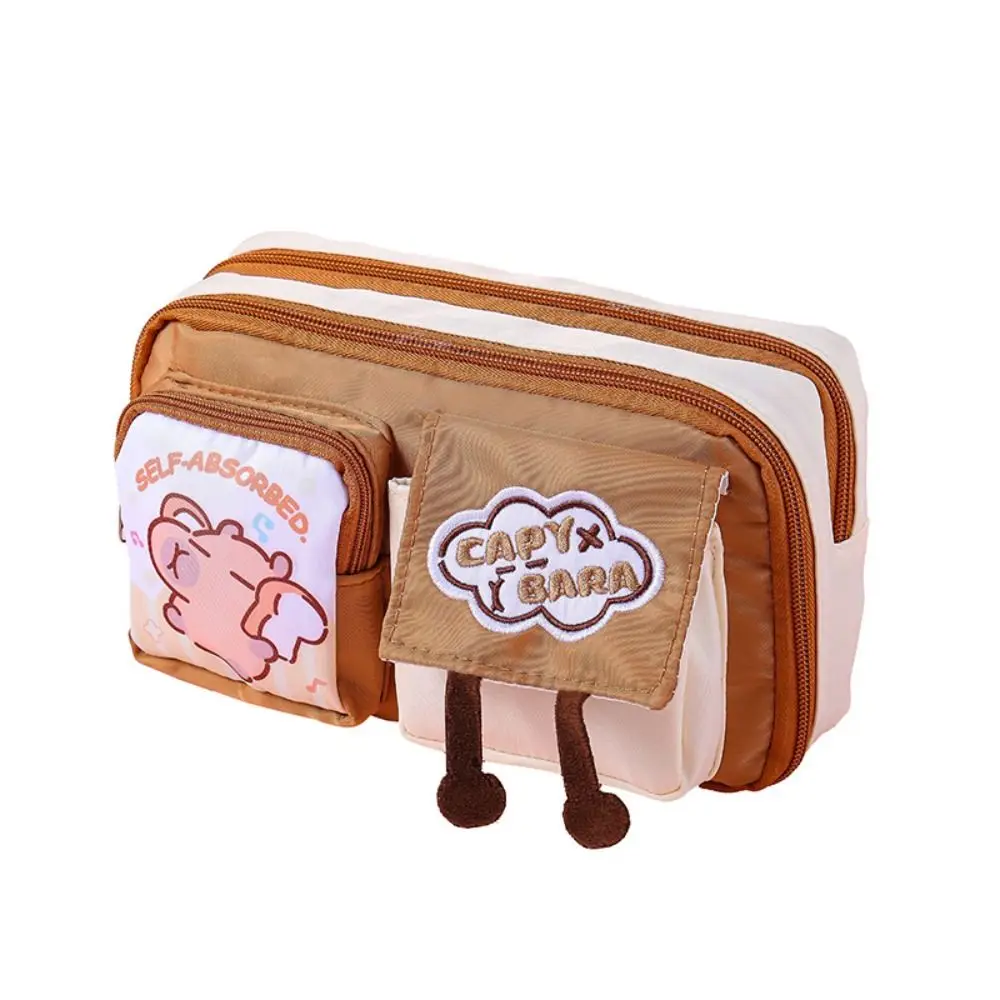 

High Quality Capybara Pen Bag Nine-Layer Large Capacity Stationery Bag Stationery Organizer School Office