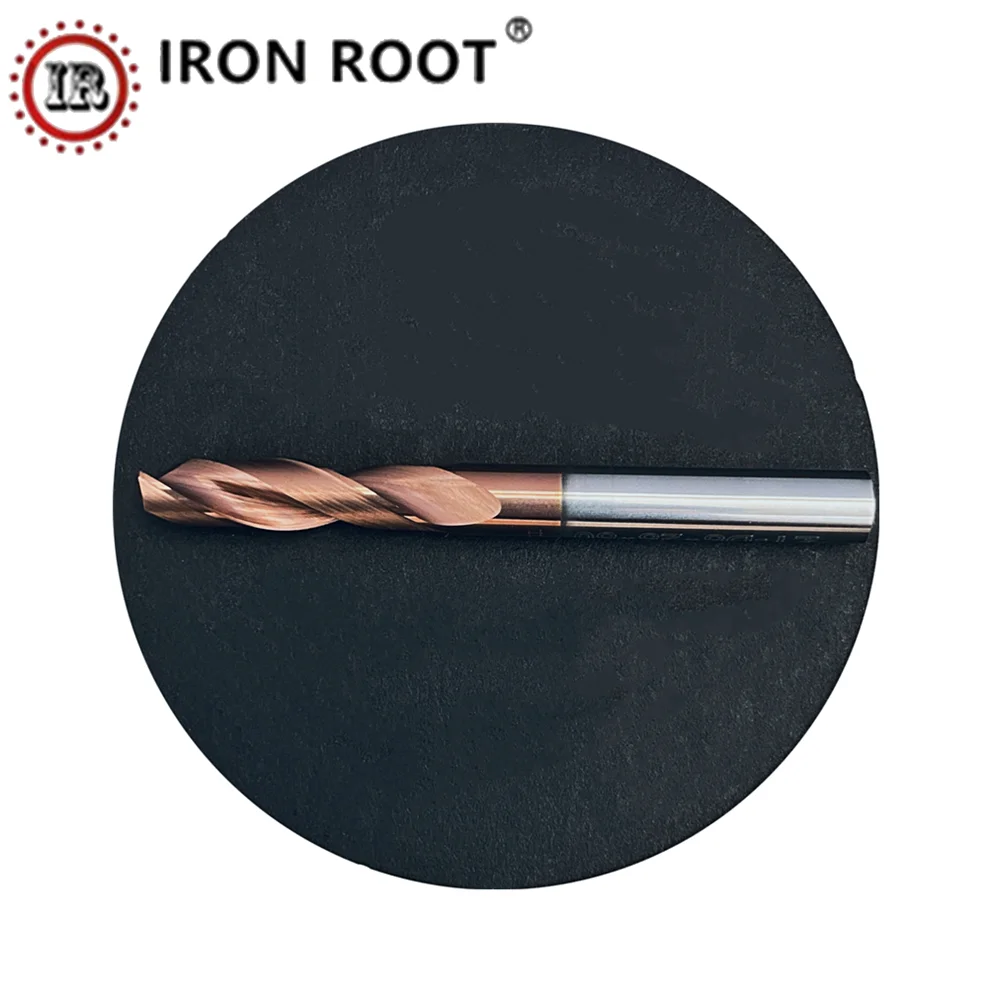 IRON ROOT HRC58°D4.1mm-D5mm Tungsten Carbide Drill Bit CNC Metal Lathe Cutting Tool Integral Turning Carbide Drill Bit