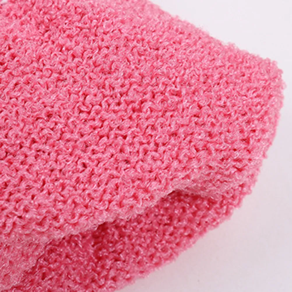 

5pcs Shower Gloves Double-Sided Thickened Five-Finger Bath Body Scrub Exfoliator Machine Washable Quick Dry Stretchy For