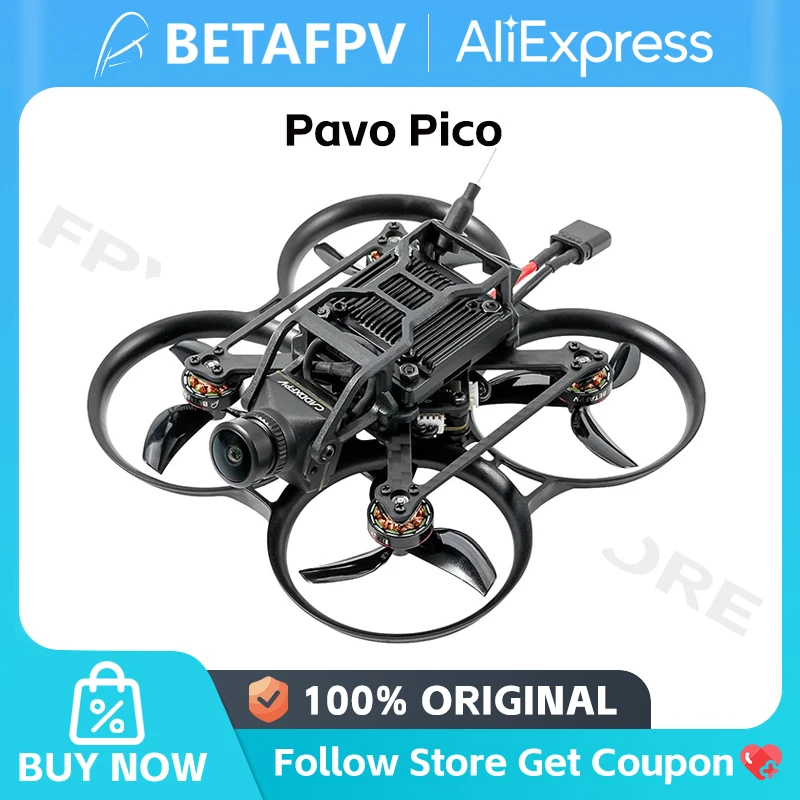 BETAFPV Pavo Pico بدون فرش (بدون HD Digital VTX والكاميرا) لبطارية LAVA 2S 450mAh 75C