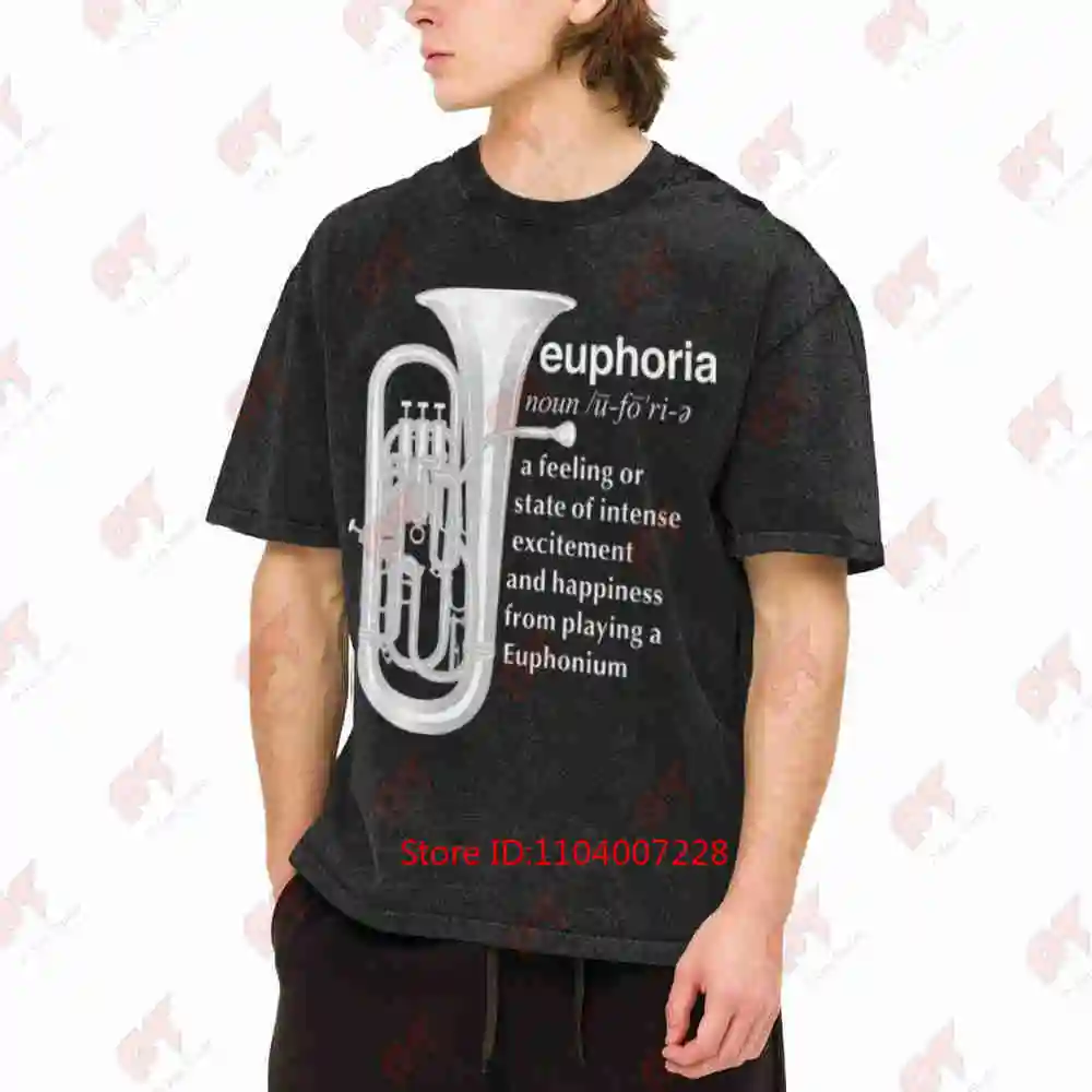 Euphonium Vintage Washed Tee Pure Cotton T-Shirt