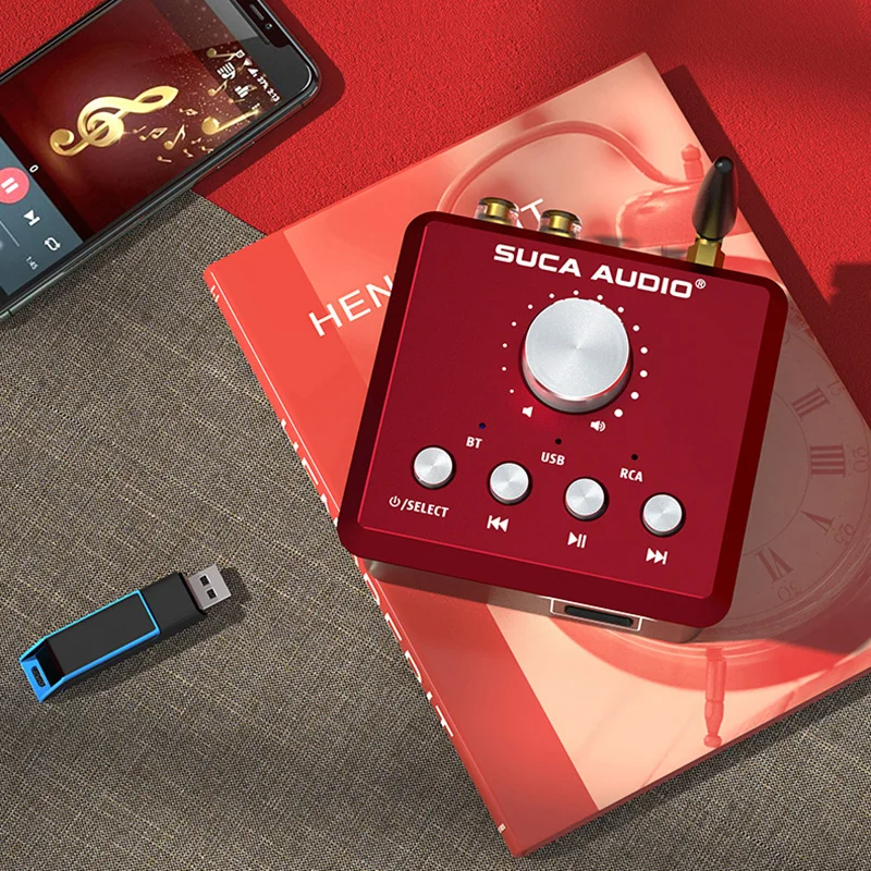 Multifunctionele Home Audio Audiofiel Kleine Bluetooth High Power Digitale Hifi Mini Versterker