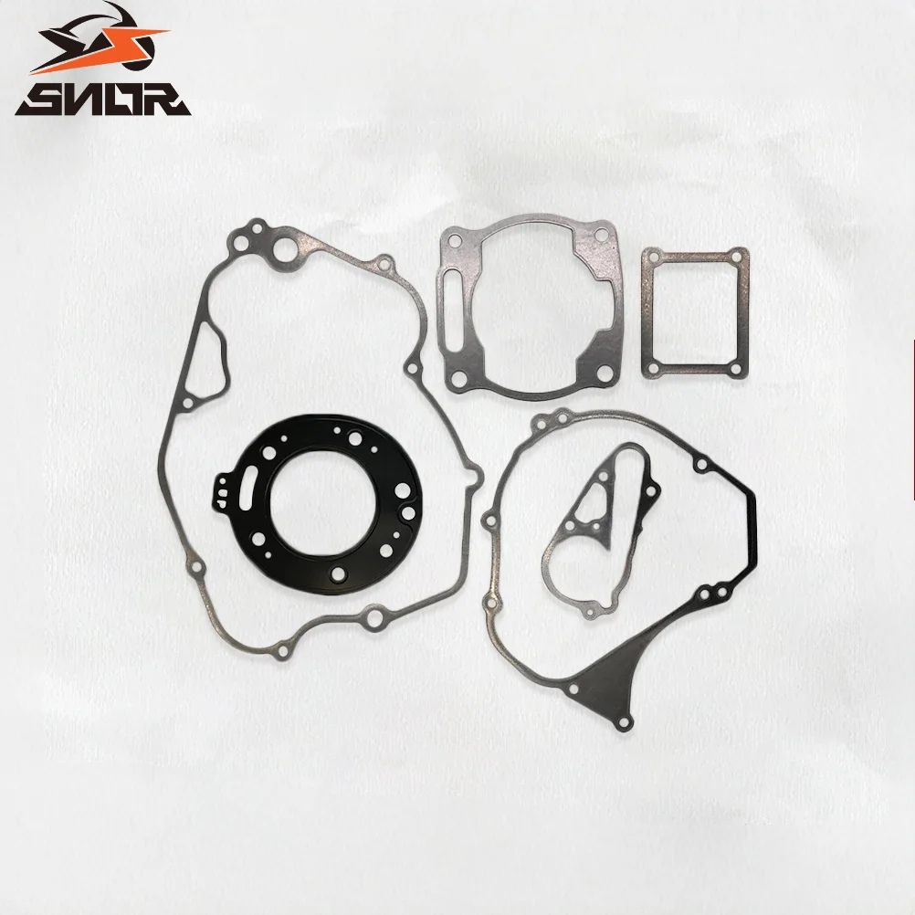 Kit completo de juntas para motocicleta SNOR, estándar OEM, con shim de cilindro completo para YAMAHA DT230 MT250, accesorio para motocross todoterreno.