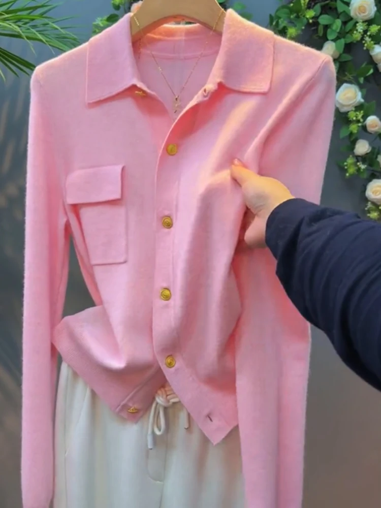 

Soft Skin-Nice Long Sve вязаный кардиган, зимний свитер Ele Maturi на одной пуговице, удобный утягивающий топ для женщин