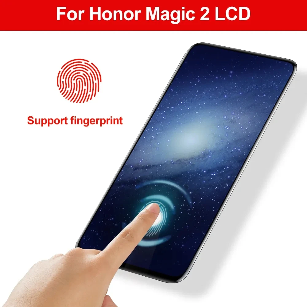 Tested LCD Screen For Honor Magic 2 LCD Display Touch Screen Digitizer Assembly For Honor Magic2 TNY-AL00 Replacement Parts