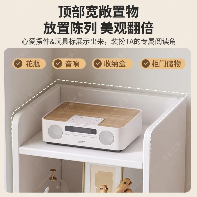 Bookshelf Shelf Modern Simple Multi-layer Floor Storage Display Cabinet Home Study Small Narrow