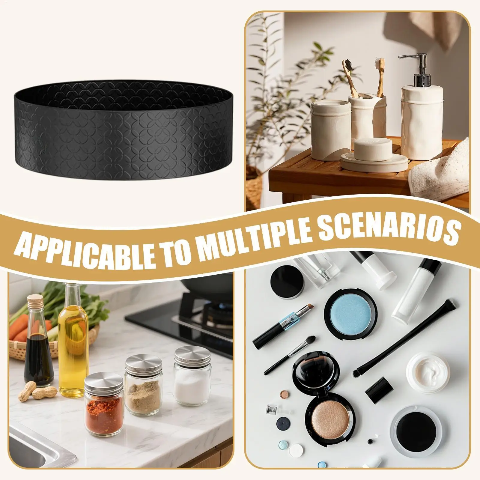 

Вращающаяся подставка для приправ и специй на столешницу, органайзер для хранения в кладовой, на кухонной стойке, в холодильнике, для закусок