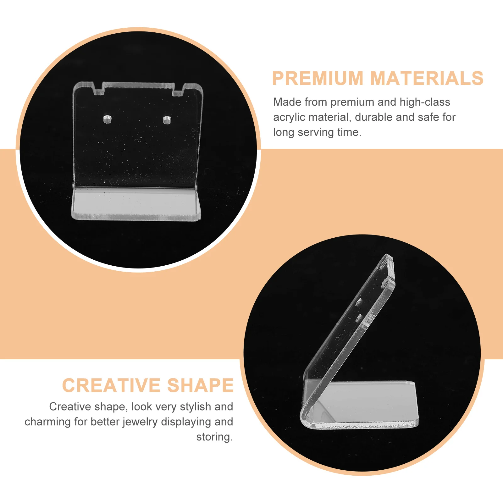 

10 шт. акриловые держатели, подставки для ушей, декоративный органайзер для сережек, подставка для хранения ювелирных изделий для женщин, бытовая стойка для хранения