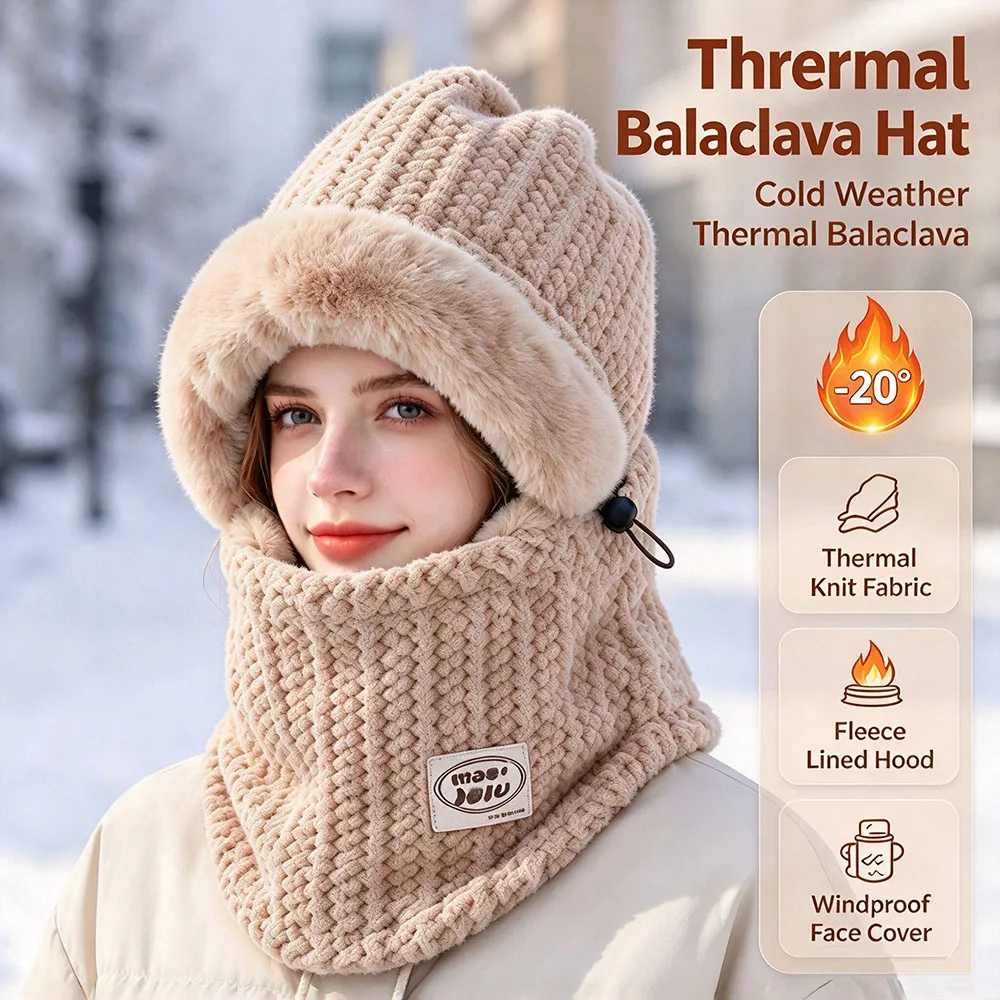 Drawstring Winter Balaclava — product information 2