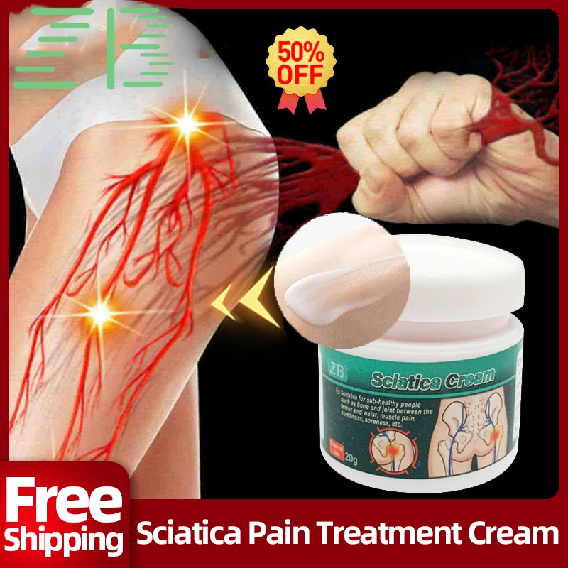 Sciatica Nerve Treatment Cream Lumbar Disc Pellow Piriformis Hip and Arthritis Therapy Sciatic Nerve Pain Herbal Relief Patches