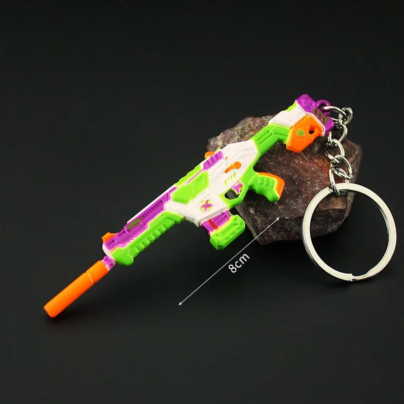 Valorant-Porte-clés Arme BlastX Phantom, 8cm, Agents Métalliques Périphpopularité de Jeu, Modèle d'Arme, Pendentif, Accessoires, Porte-clés, Cadeaux, Jouets