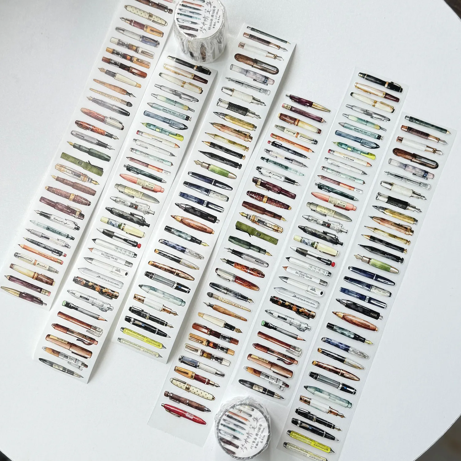 DengDeng Studio Vintage Dreamy Pen Collection Washi-Papierband für Kartenherstellung, DIY, Scrapbooking, Planung, dekorativer Aufkleber